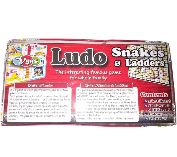Vyas Ludo Snakes and Ladders Board Game