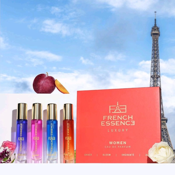 French Essence Luxury Perfume Gift Set For Women - 4 x 15mls