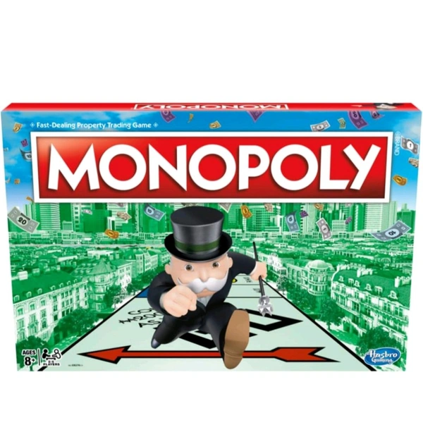 MONOPOLY Board Game (Multicolor) for Families and Kids Ages 8 and Up, Classic fantasy Gameplay