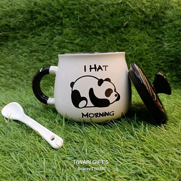 Panda Mug With Lid