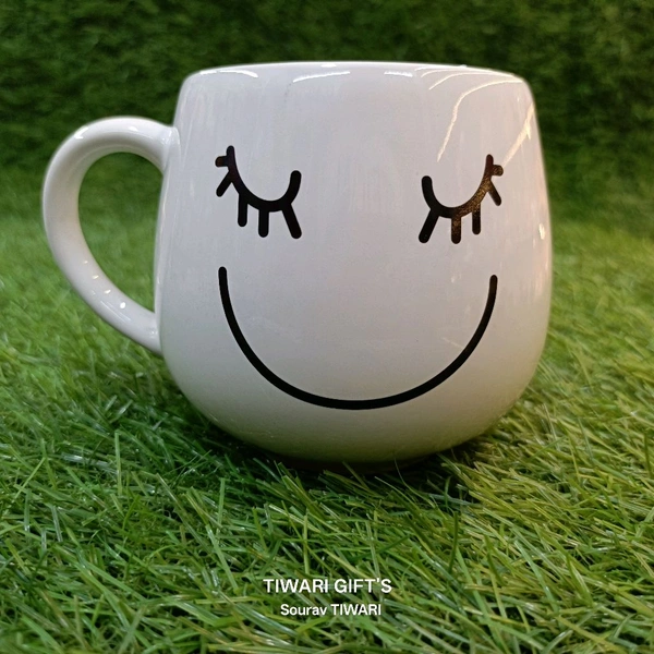 Smilie Emoji Mug - White