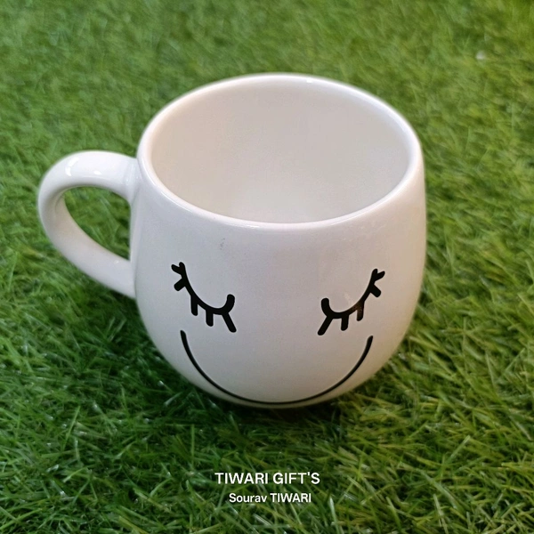 Smilie Emoji Mug - White