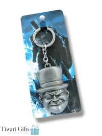 Marvel Penguin Head Pewter Key Ring Action Figure Keychain 