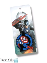 CAPTAIN AMERICA Spinning Metallic Keychain