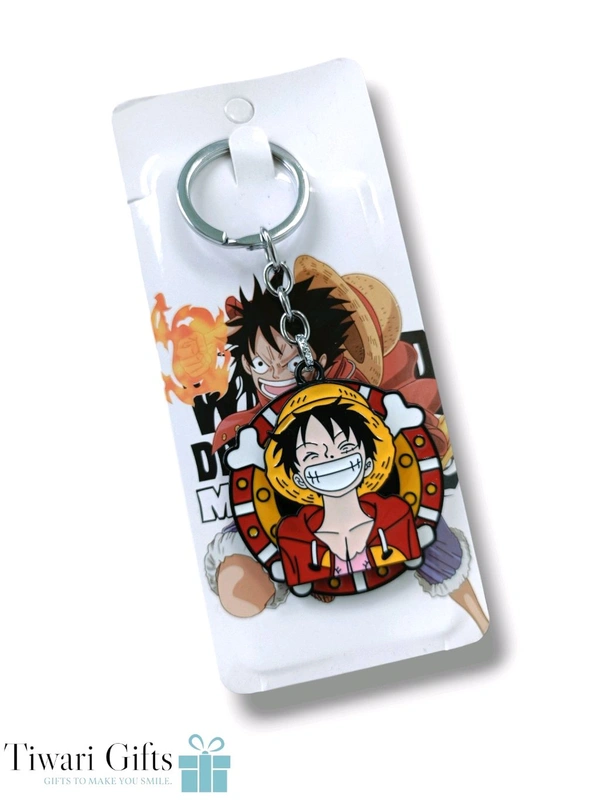 ANIME Spinning Metallic Keychain