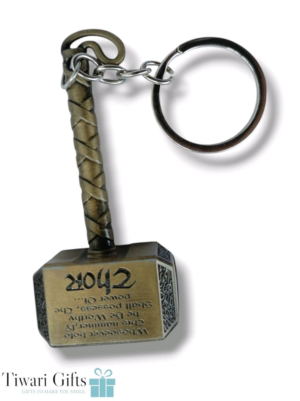 Mjolnir Metallic Keychain