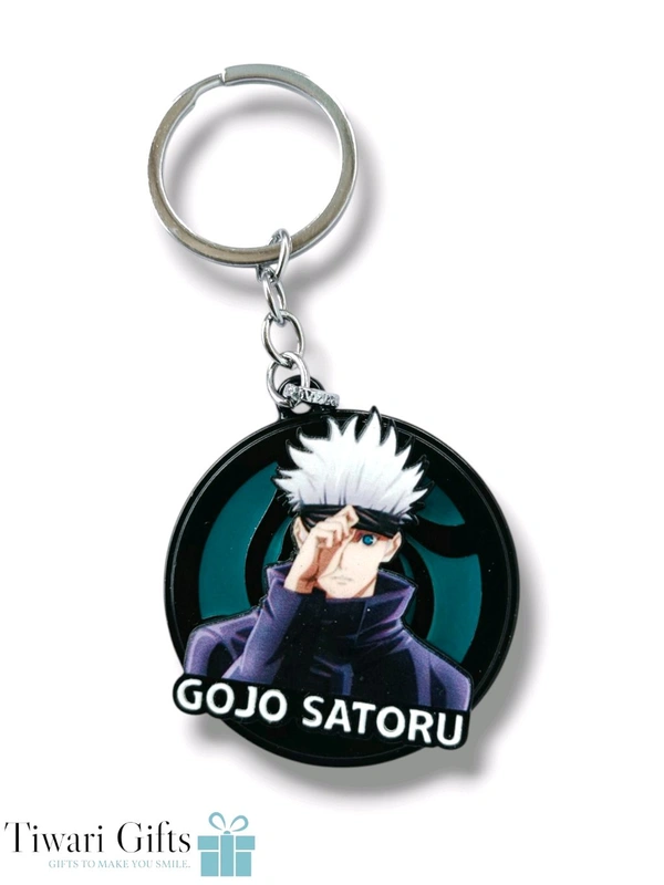GOJO SATORU Spinning Metallic Keychain