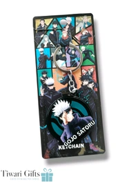 GOJO SATORU Spinning Metallic Keychain
