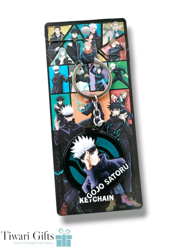 GOJO SATORU Spinning Metallic Keychain