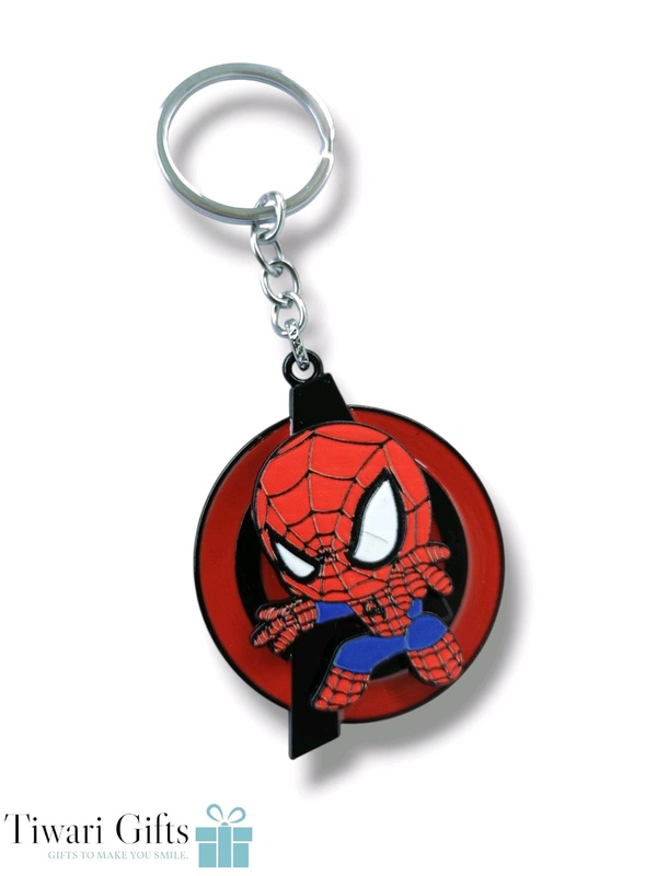 SPIDER-MAN Spinning Metallic Keychain