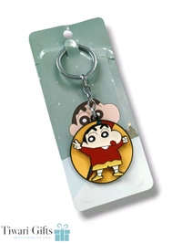 SHIN CHAIN Spinning Metallic Keychain