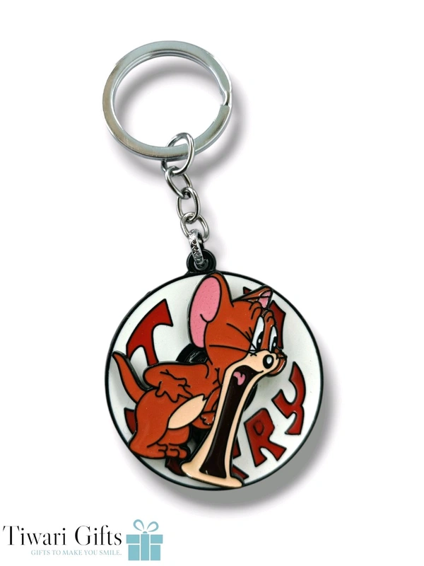 JERRY Spinning Metallic Keychain