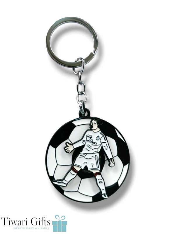 RONALDO keychain rotating spinning metal 