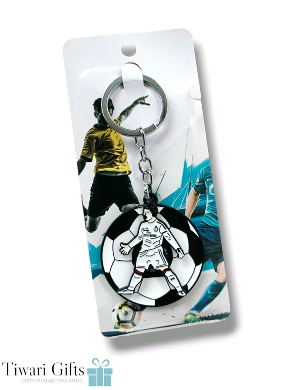 RONALDO keychain rotating spinning metal 
