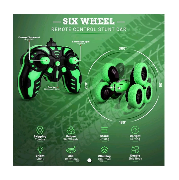 Wonder Toys Double Flip Sixer Stunt Car (Wonder Toys)
