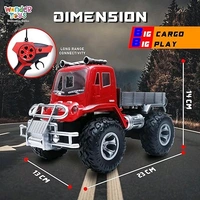 Wonder Toys Rechargeable Remote Control Cargo Truck with 2.4GHz Frequency – Red
