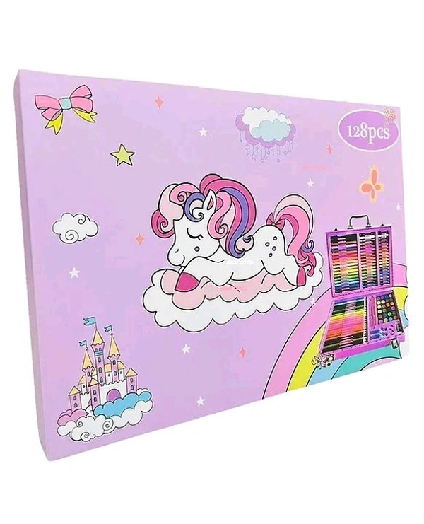 Unicorn Theme 128 Pcs Colour Set