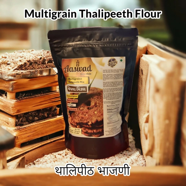 Multigrain Thalipeeth Mix, थालीपीठ भाजणी, 500 Gram, Freshness Proof Zip PouchPacking - 