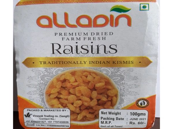 Alladin Raisins  - 100g
