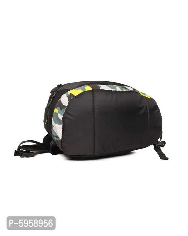 SAAV TEX INDIA Stylish Polyester Black Solid Medium Size Backpack For Women* - Black, Medium