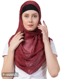 Women's Beautiful Crinkled Cotton Mesh Sparkling Women's Stole* - Multicolored, Regular