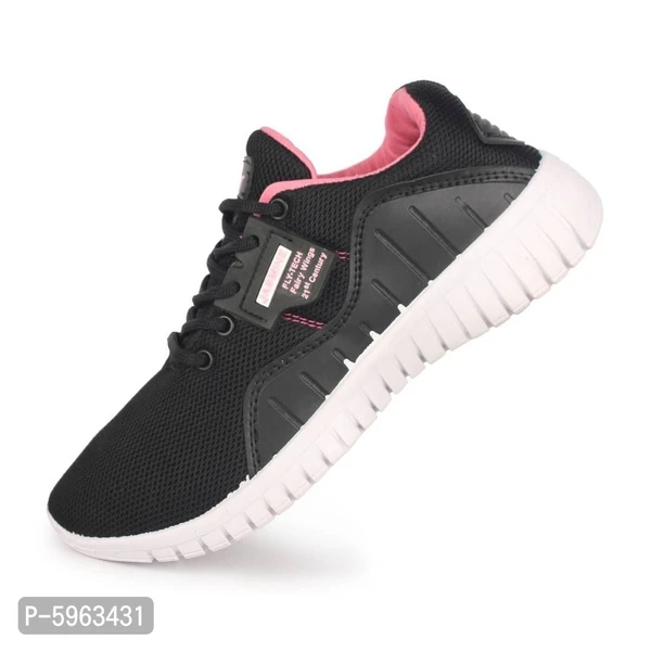 New Stylish Fashionable Women's Sports Shoes & Sneakers - Black, UK6