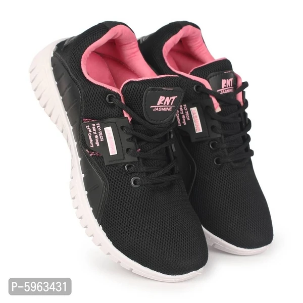 New Stylish Fashionable Women's Sports Shoes & Sneakers - Black, UK7