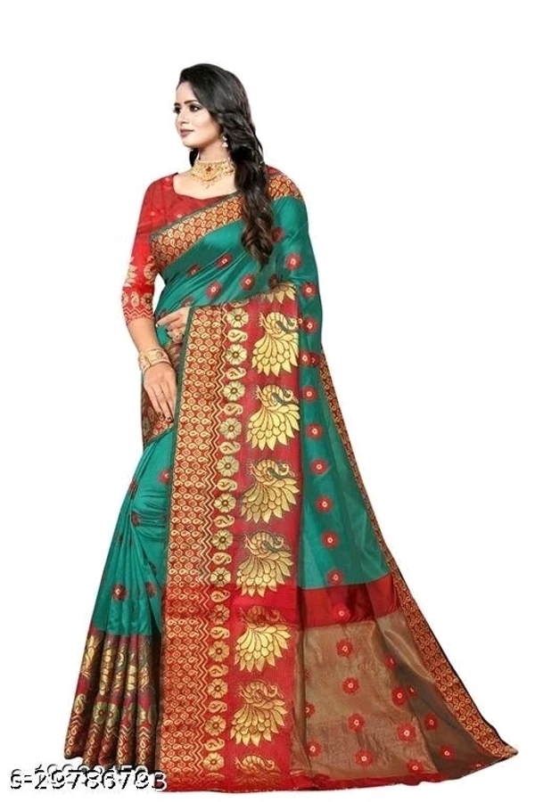 Peacock Kanjivaram Buti Rama Saree - available,  available free delivery, 6 days easy Returns, free size