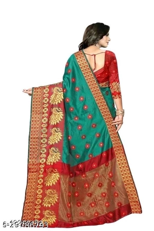 Peacock Kanjivaram Buti Rama Saree - available,  available free delivery, 6 days easy Returns, free size