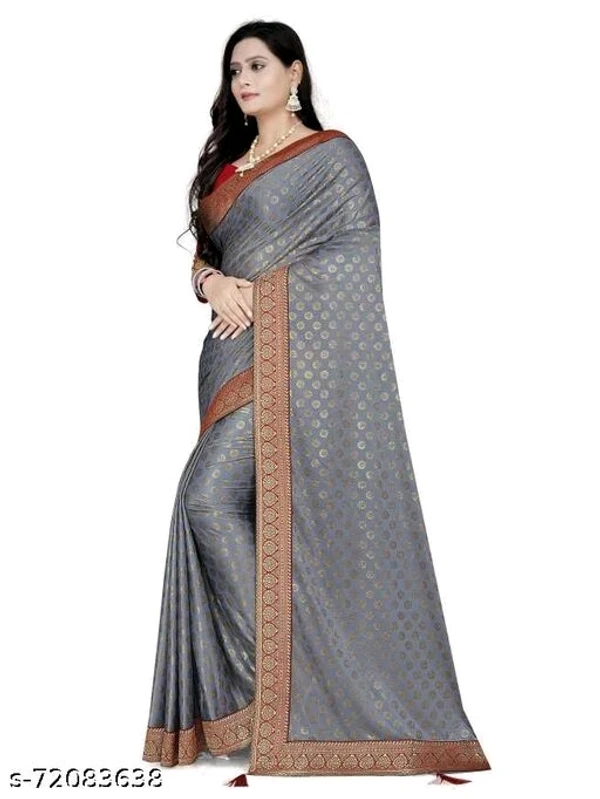 With Self Design Bollywood Lycra Blend Saree - available, available free delivery, 6 days easy Returns, free size