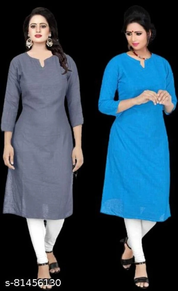 PAKHI Women's Popular,Sensational, Trendy, Fashionable100% Cotton Kurti for Daily use (Packof 2) - XL, available