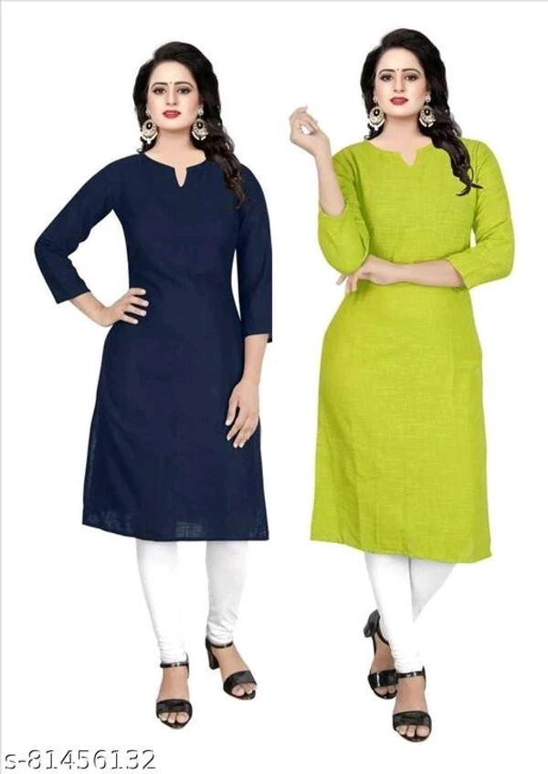 PAKHI Women's Popular,Sensational, Trendy, Fashionable100% Cotton Kurti for Daily use (Packof 2) - available, M