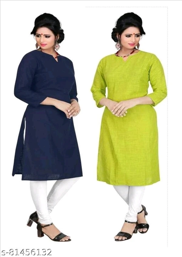 PAKHI Women's Popular,Sensational, Trendy, Fashionable100% Cotton Kurti for Daily use (Packof 2) - XL, available