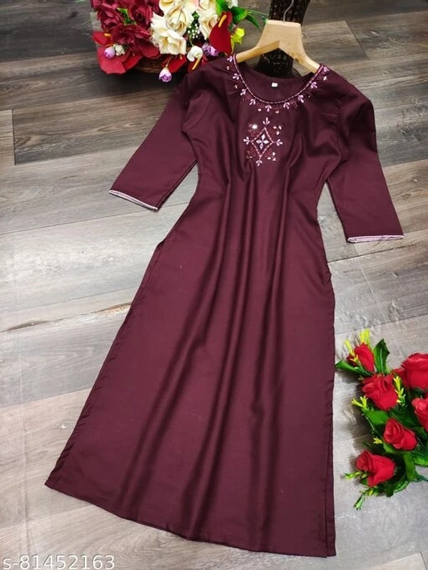 Women Embroidery Kurti - XL, available