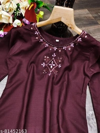 Women Embroidery Kurti - XXL, available