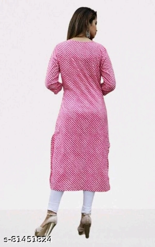 Women Cotton A-line Stripe Kurti - XXL, available