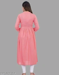 Demirner Womans Rayon EmbroideryWork Anarkali Kurta - XL, available
