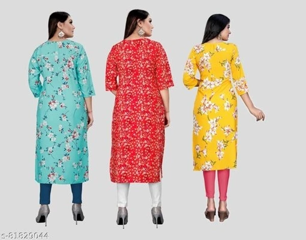 Women crepe fabric printed kurti - available, S