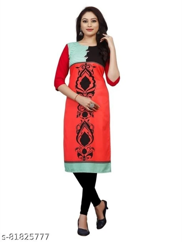 Single Kurti Pack Of 01 Red - available, S