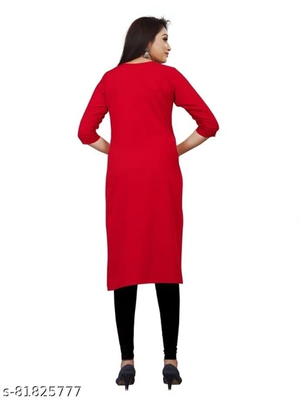 Single Kurti Pack Of 01 Red - available, S