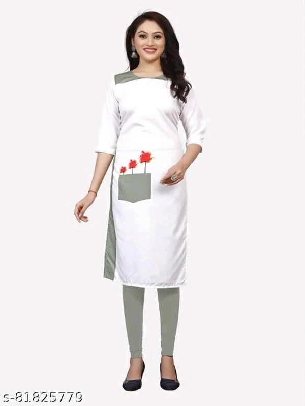 Single Kurti Pack Of 01 White - M, available