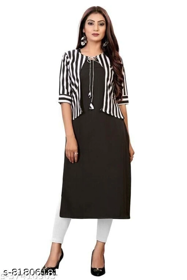 Flirty Casual Printed Crepe Kurti - M, available