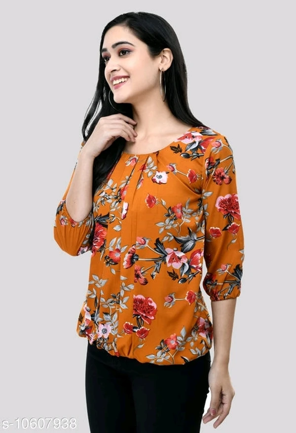 Women's Beautifull Trendy Printed Top - XL, available
