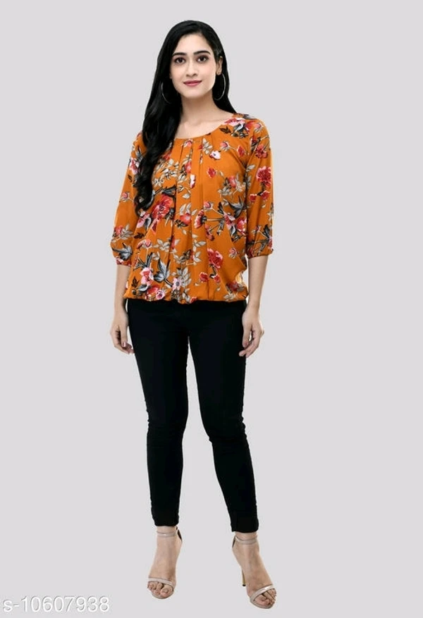 Women's Beautifull Trendy Printed Top - XL, available