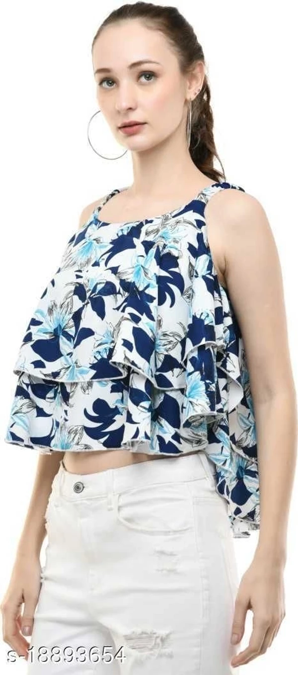 AVMP Women Printed Strip Top - L, available