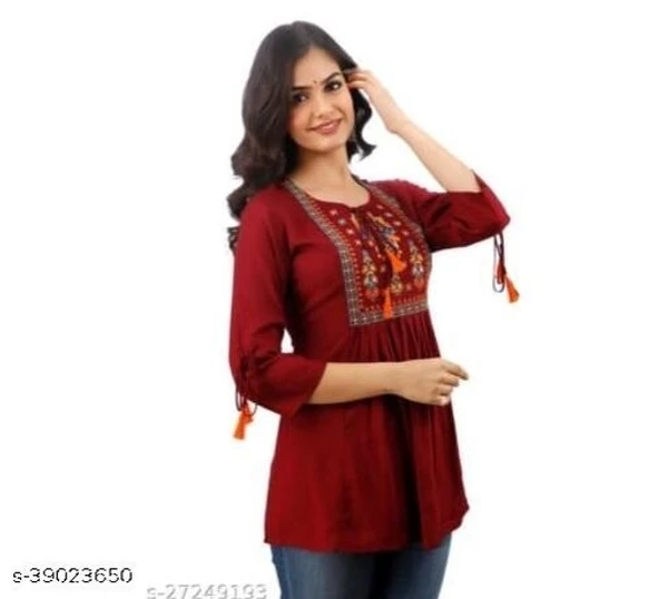 HEAVY EMBROIDERY NEWTRADITIONAL TOP - S