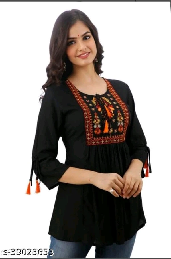 HEAVY EMBROIDERY NEWTRADITIONAL TOP - M, available