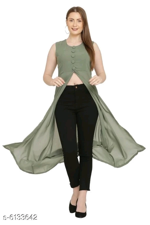 Women's Georgette Midi Tops - XL, available