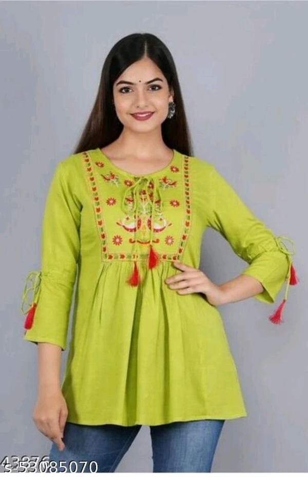 BEAUTIFUL EMBROIDERYY SHINNING TOP - L, available