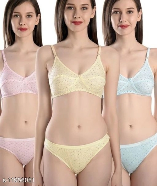 FIMS-Fashion is my style PremiumQuality Lingerie Set- Pack of 3 - 32B, available